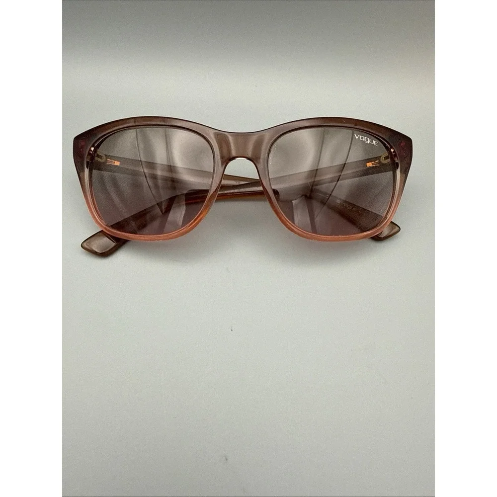 VOGUE VINTAGE SUNGLASSES AUTHENTIC BROWN/RED/PINK SQUARE POLARIZED RETRO RARE